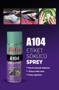 Akfix A104 Etiket Sökücü Sprey 200 ml