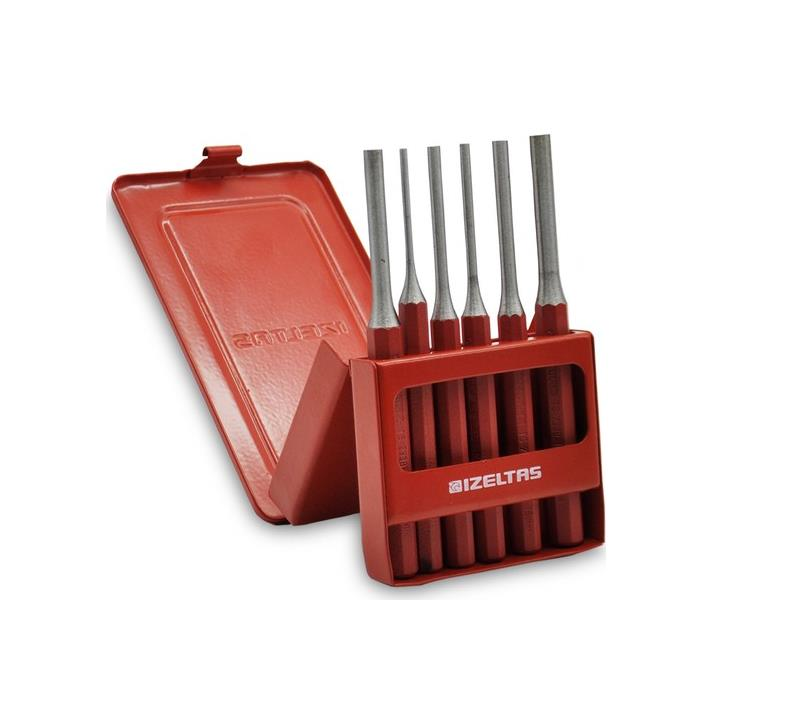 İzeltaş 5550 Düz Pim Zımba Takımı (6 Parça)