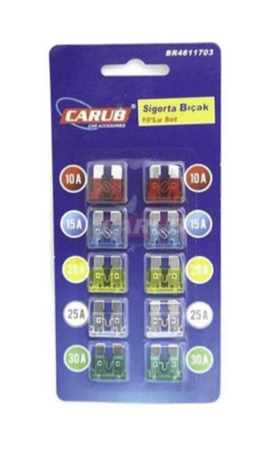 Carub Bıçak Sigorta 10'lu Set Standart