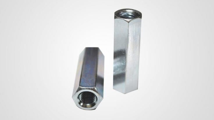 Uzatma Somun Metrik Beyaz Kaplamalı 10 mm