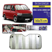 Carub Ön Cam Güneşlik Jumbo Boy Nikel