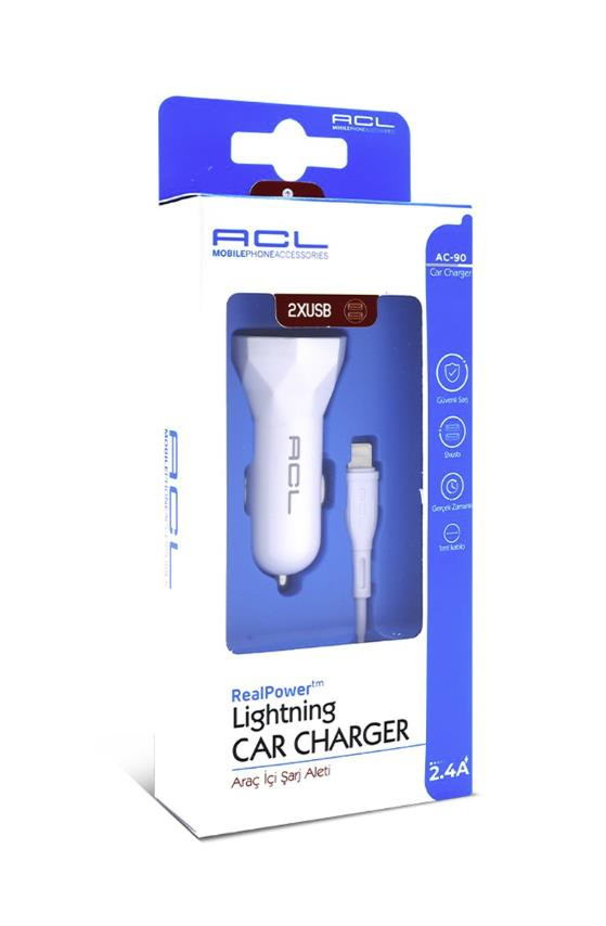 Acl AC-90 Araç İçi Şarj Aleti 2.4 Amper