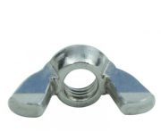 Kelebek Somun Metrik Beyaz Kaplamalı 10 mm