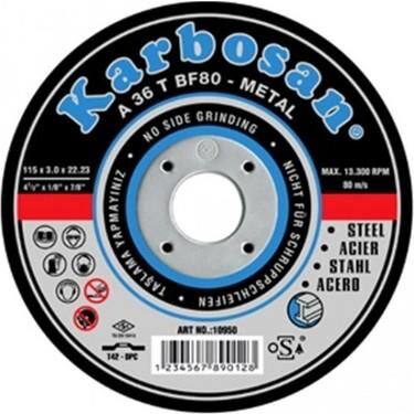 Karbosan Metal Kesme Diskleri (NK) 115x3.0x22x23