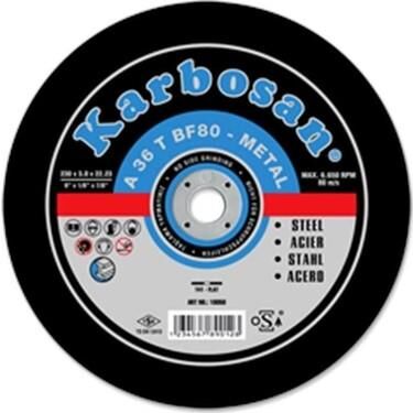 Karbosan Metal Kesme Diskleri (NK) 230x3.0x22x23