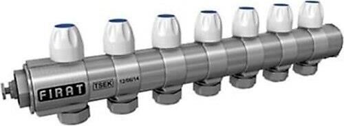 Kollektör Kendinden Vanalı 1'' (Mavi) 5'li çıkış