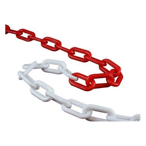 Plastik Zincir Kırmızı Beyaz 1 Mt'lik