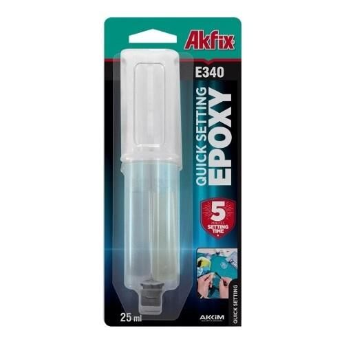 Akfix E340 Hızlı Epoksi Yapıştırıcı 25ml