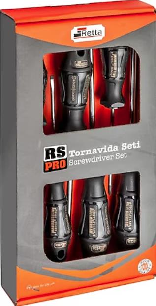 Retta RS Serisi Tornavida Seti 7 Parça