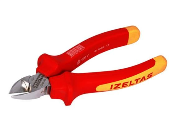 İzeltaş 3700 1000V İzoleli Elektrikçi Yan Keski 160 mm