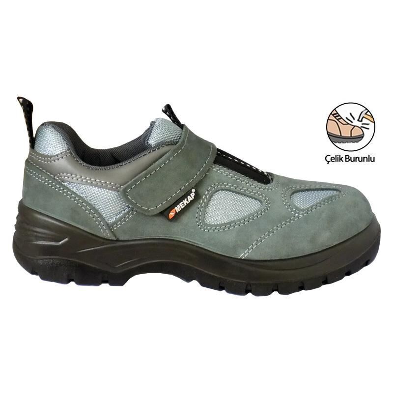 Mekap Yazlık Tip 157 Çelik Burunlu Cırtlı Ayakkabı 42 Numara