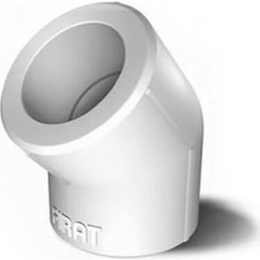 Pprc Beyaz Dirsek 45' 63 mm