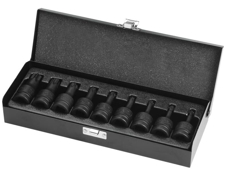 Retta 1/2'' Havalı Torx Lokma Set -6 Köşe 9 Parça