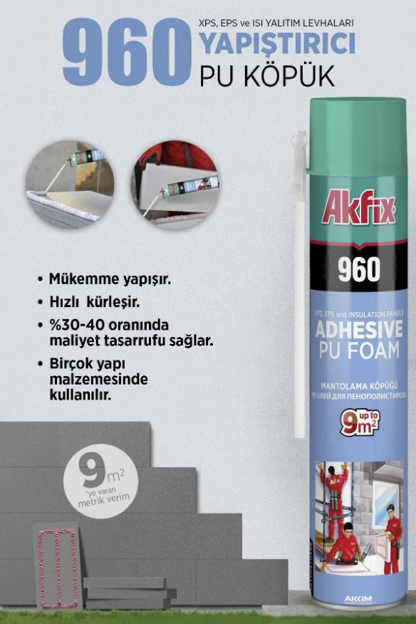 Akfix 960 PU Pipetli Mantolama Köpüğü 750 ML Fiyatları | {site_adi}