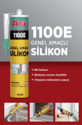 Akfix 1100E Genel Amaçlı Silikon 280gr Gri