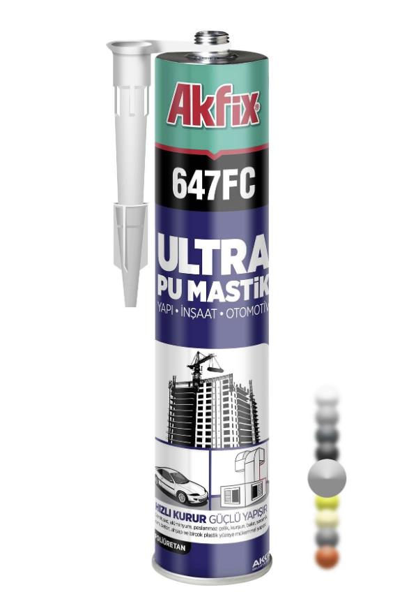 Akfix 647FC PU Mastik 280 ml Gri