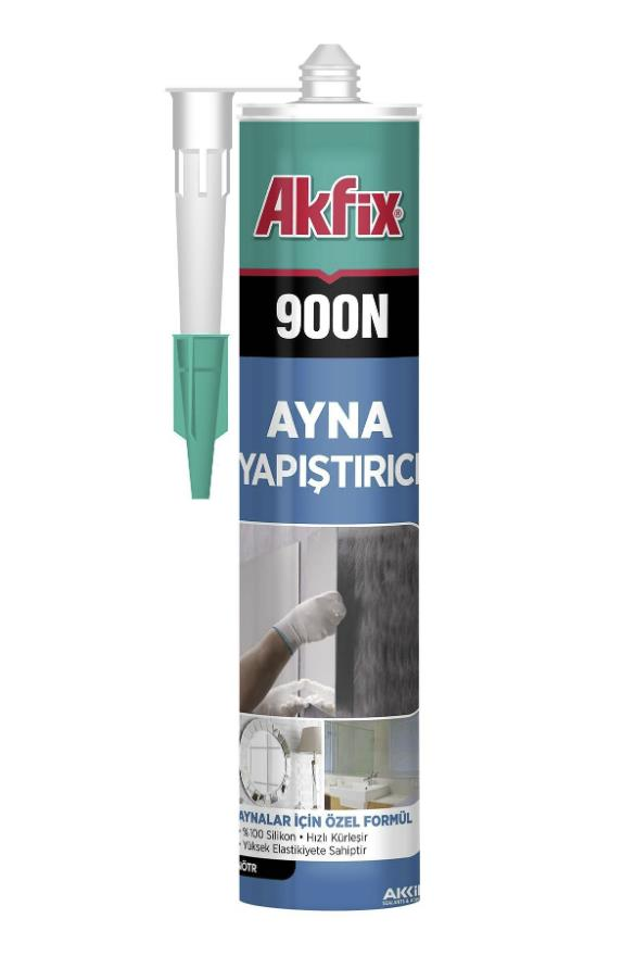 Akfix 900N Nötr Ayna Silikonu 280ml Şeffaf