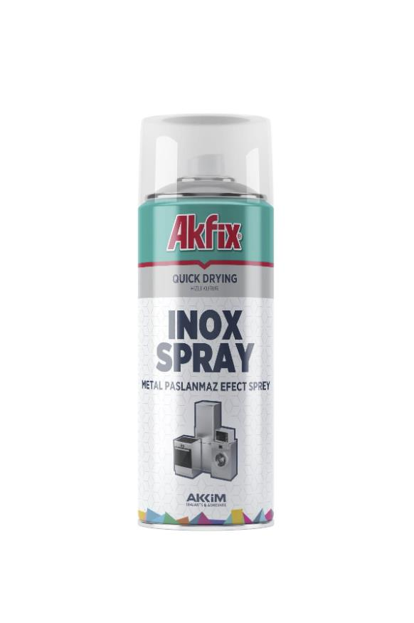 Akfix İnox Sprey Boya Çelik Efekt 400ml 300gr