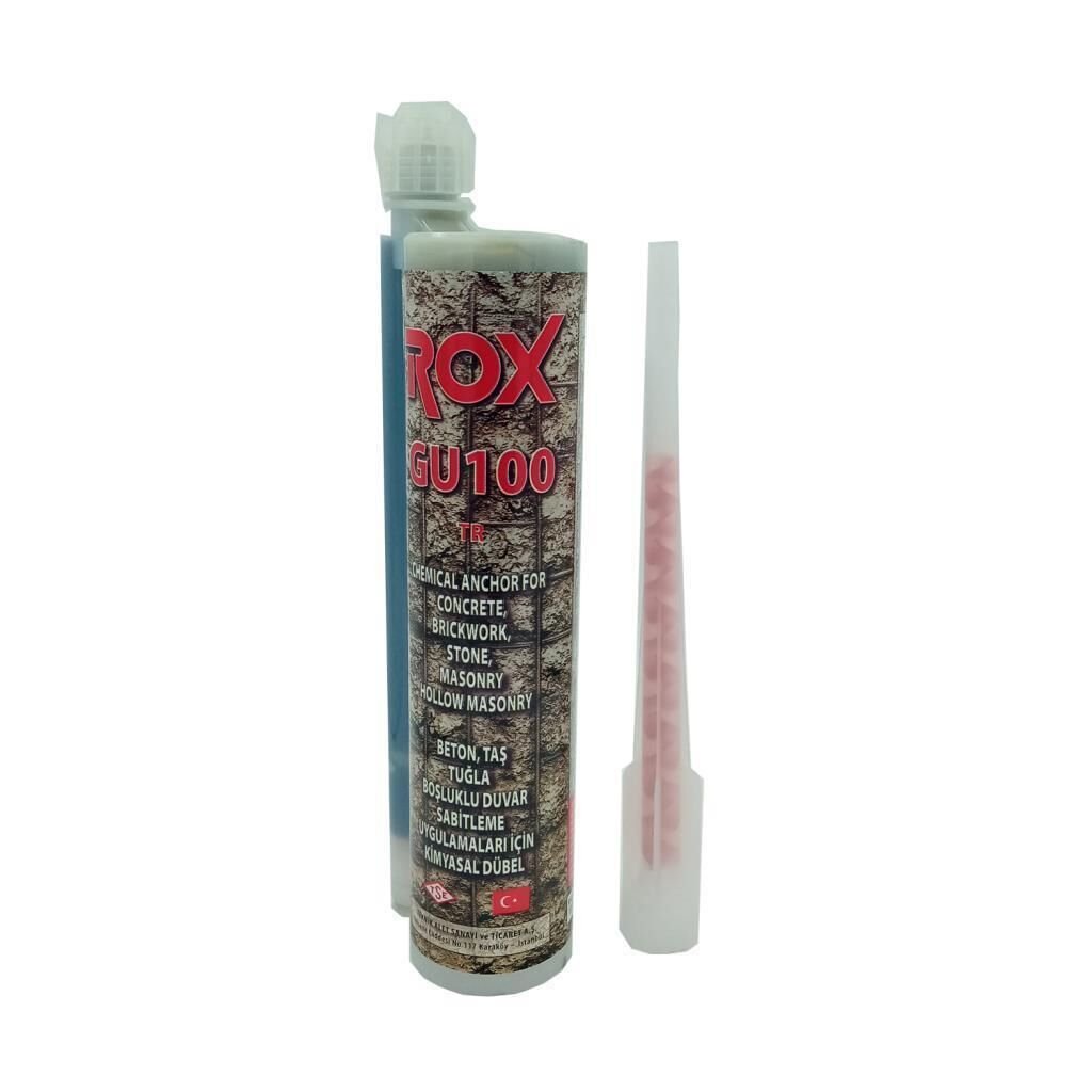Rox GU100 TR Epoksi Kimyasal Kartuş Polyester İçerikli 345 ml