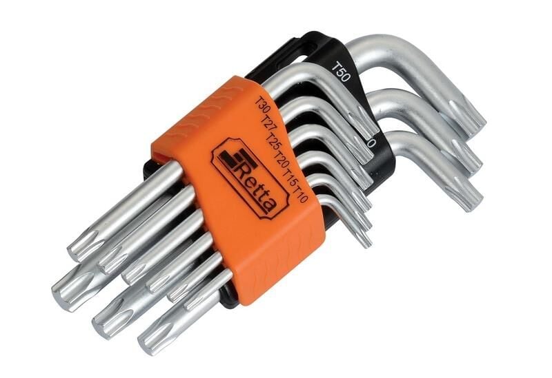 Retta L Torx Anahtar Takımı Kısa 9 Parça