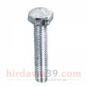 Civata Çelik Beyaz Kaplama Metrik 8.8 Kalite Tam Diş M14 X 35