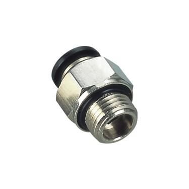 Pnömatik Düz Rekor 6 mm - 1/8''
