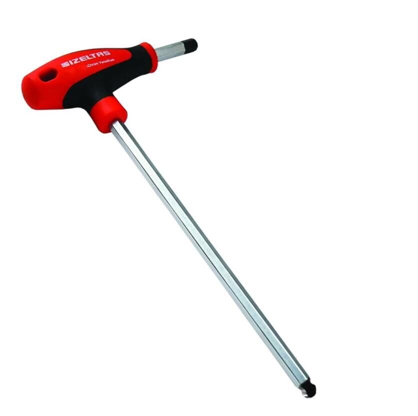İzeltaş 4921 Yuvarlak Başlı T Tipi Allen Anahtar (mm) 8 mm